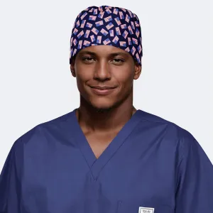 American Flag - Mens Surgical Caps