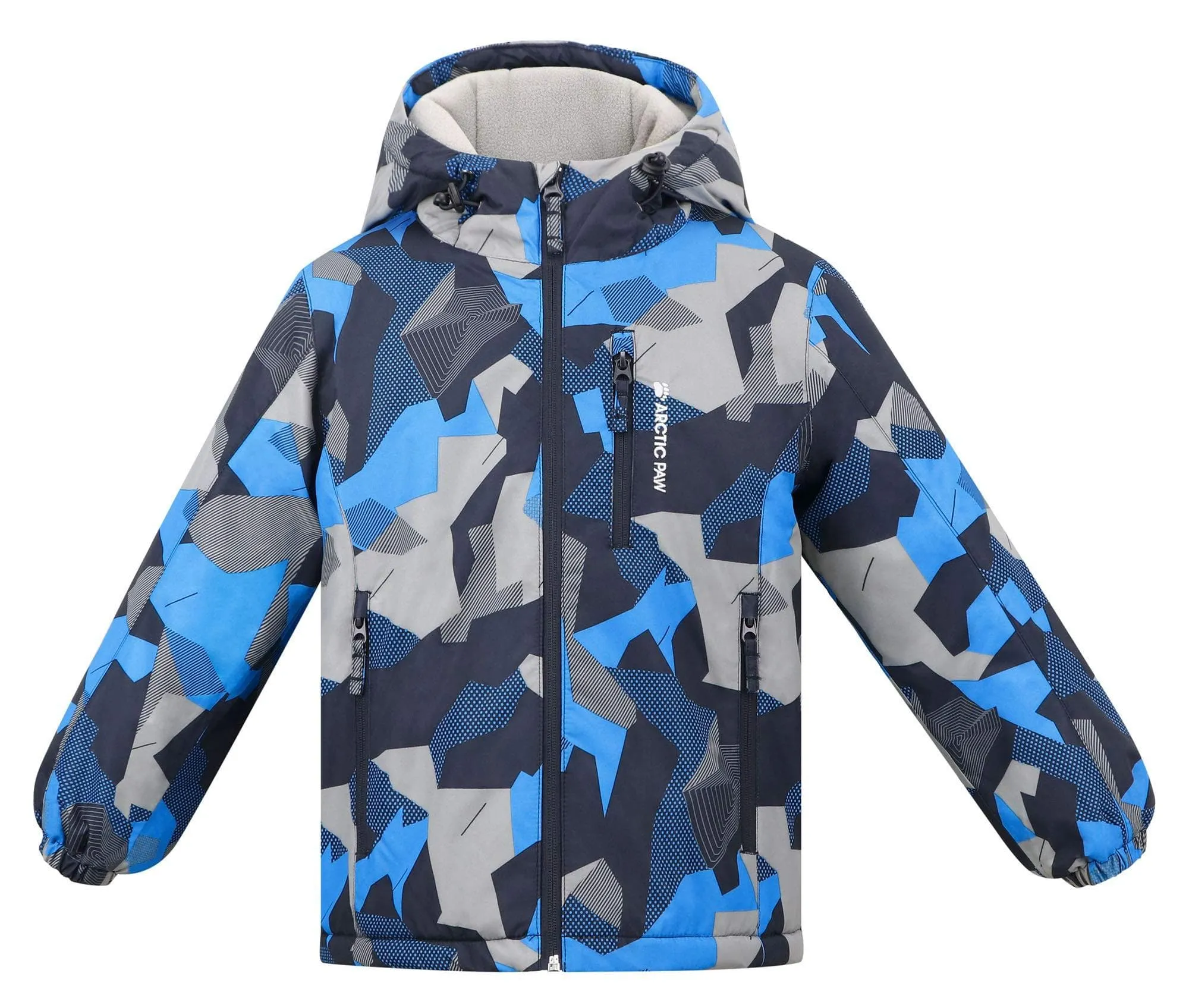 Arctic Paw Boys Winter Snowboard Coats Fleece Liner Snow Jacket Boys, Boy_8_7-8Y