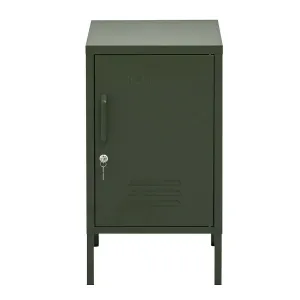 ArtissIn Mini Metal Locker Storage Shelf Organizer Cabinet Bedroom Green