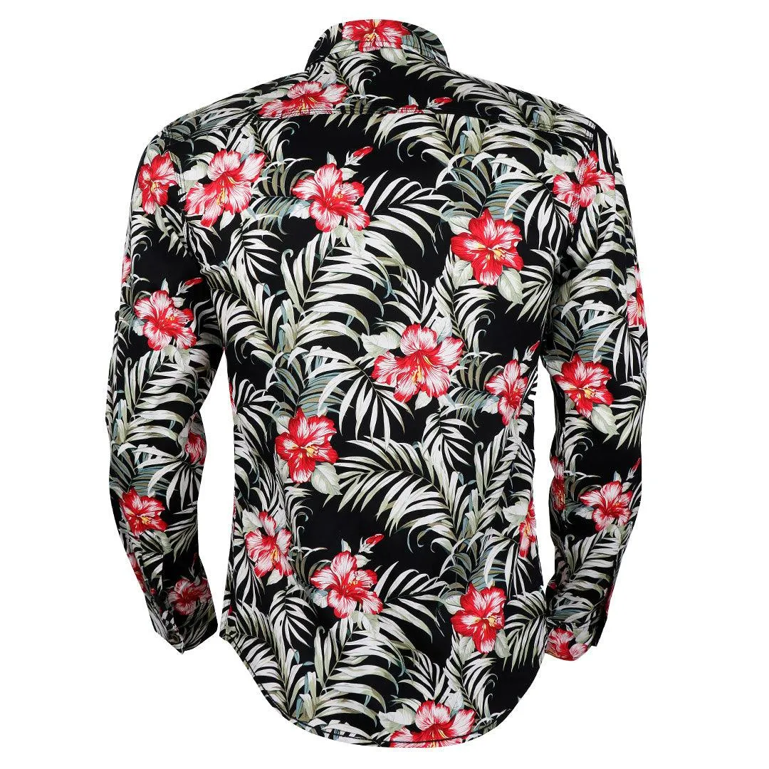 Badgley Mens flowered Styled Shirts