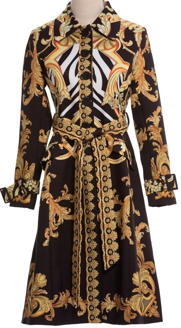 Baroque Print Coat