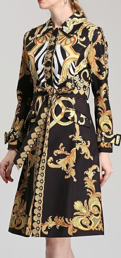 Baroque Print Coat