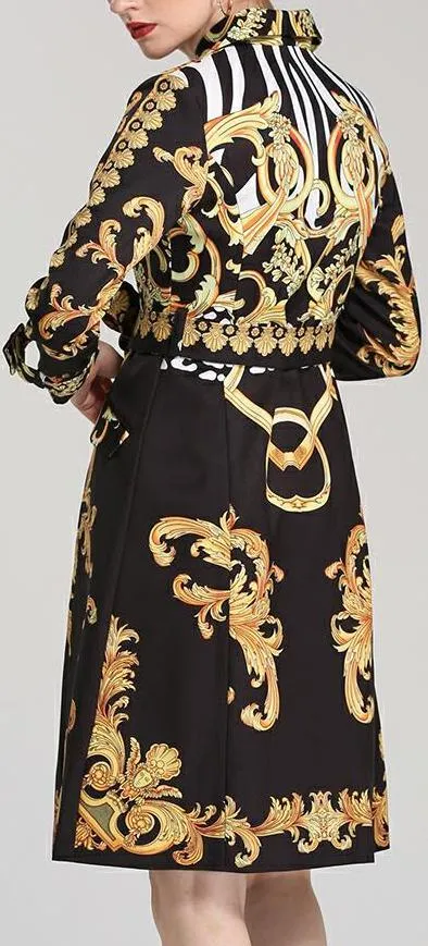 Baroque Print Coat