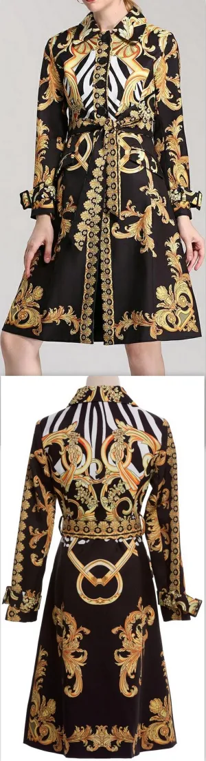 Baroque Print Coat