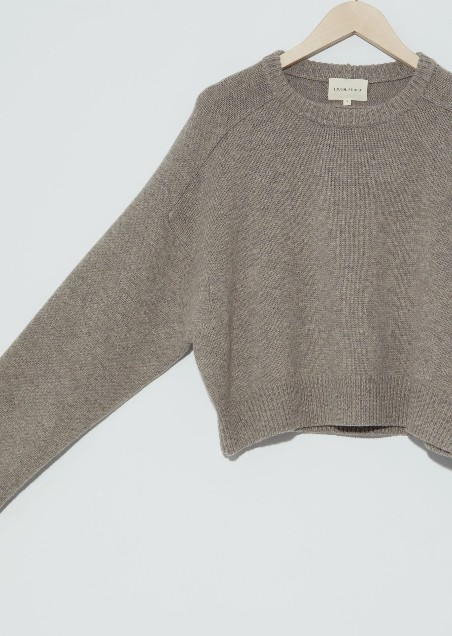 Bruzzi Oversized Sweater — Brown Melange