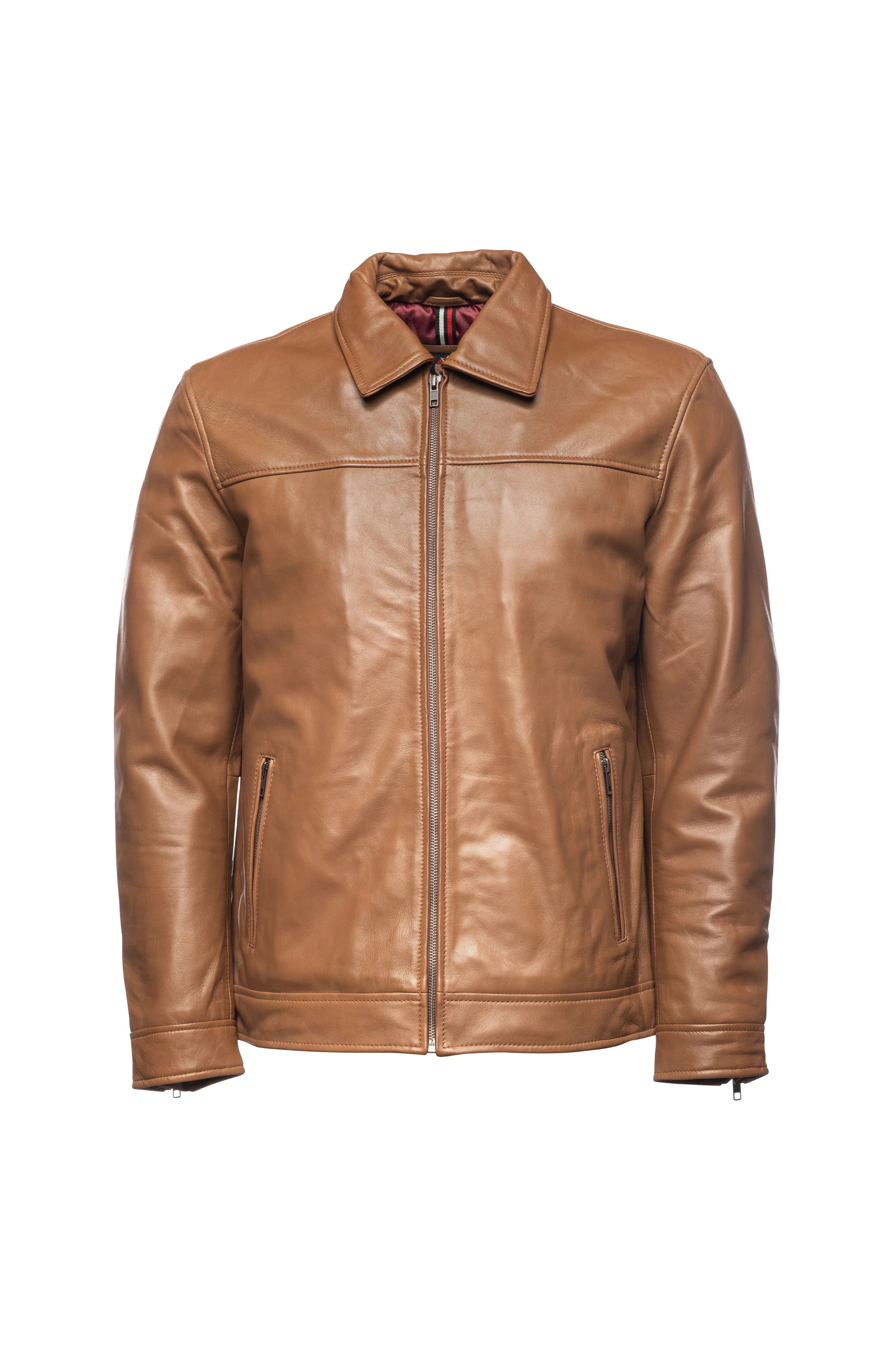 Classic Leather Jacket - Tan