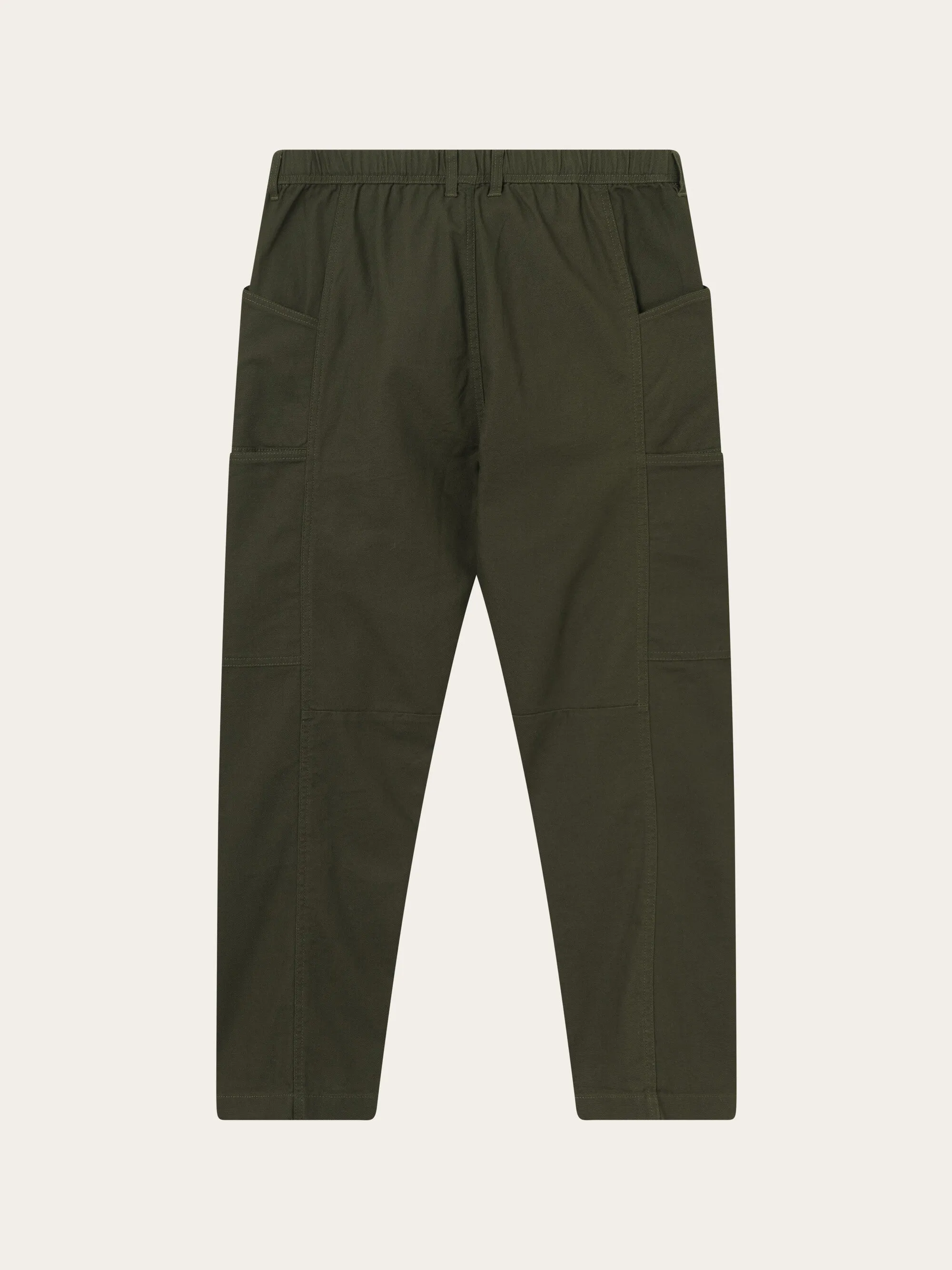 ELM carrot canvas belt pants - Forrest Night