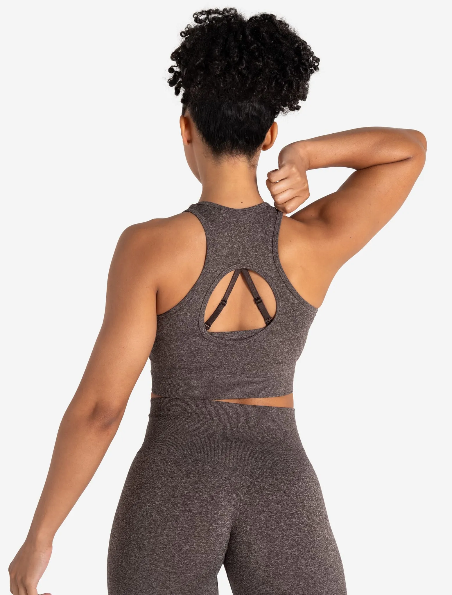 Form Seamless Crop Tank - Brown Marl