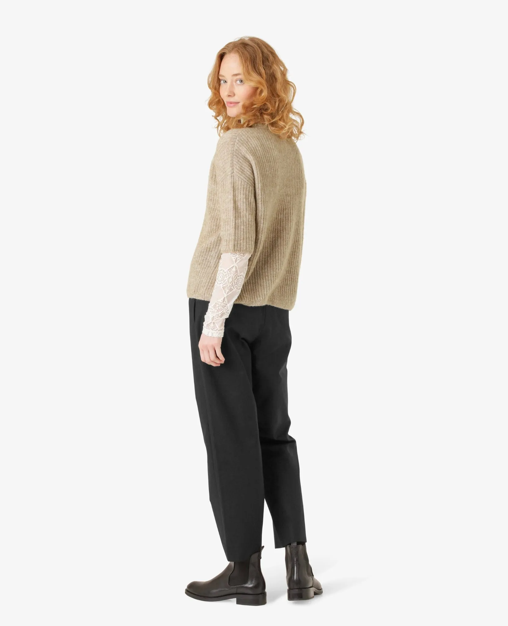 HILDENN KNITTED PULLOVER 3/4 SLEEVES