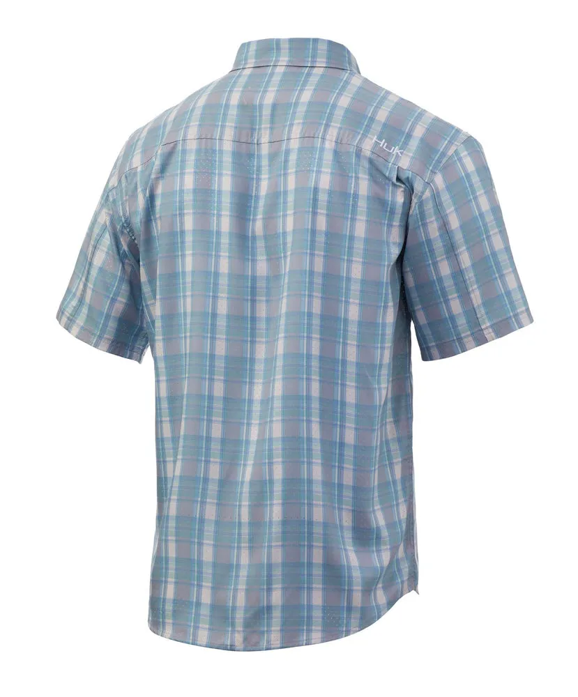 Huk - Tide Point Short Sleeve Plaid Short Sleeve