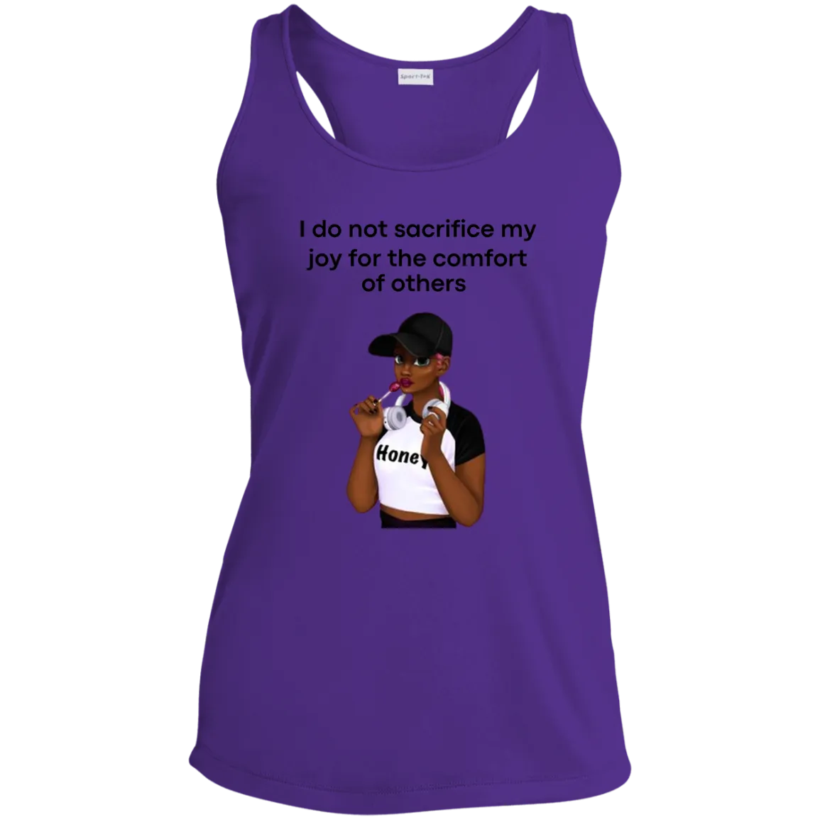 I Do Not Sacrifice My Joy Ladies' Performance Racerback Tank