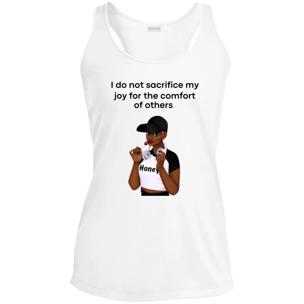 I Do Not Sacrifice My Joy Ladies' Performance Racerback Tank