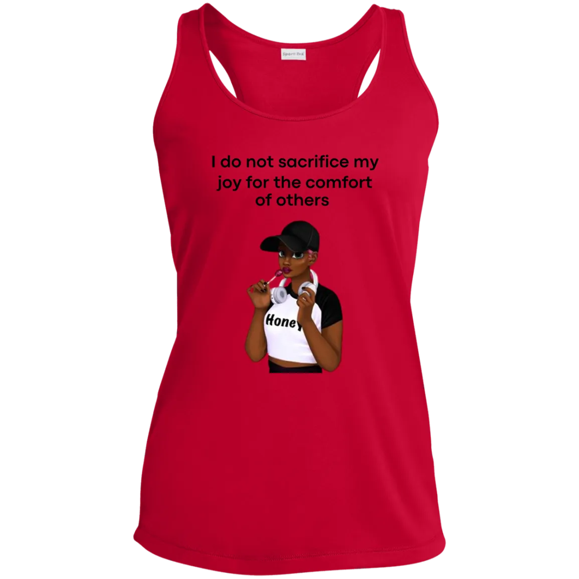 I Do Not Sacrifice My Joy Ladies' Performance Racerback Tank