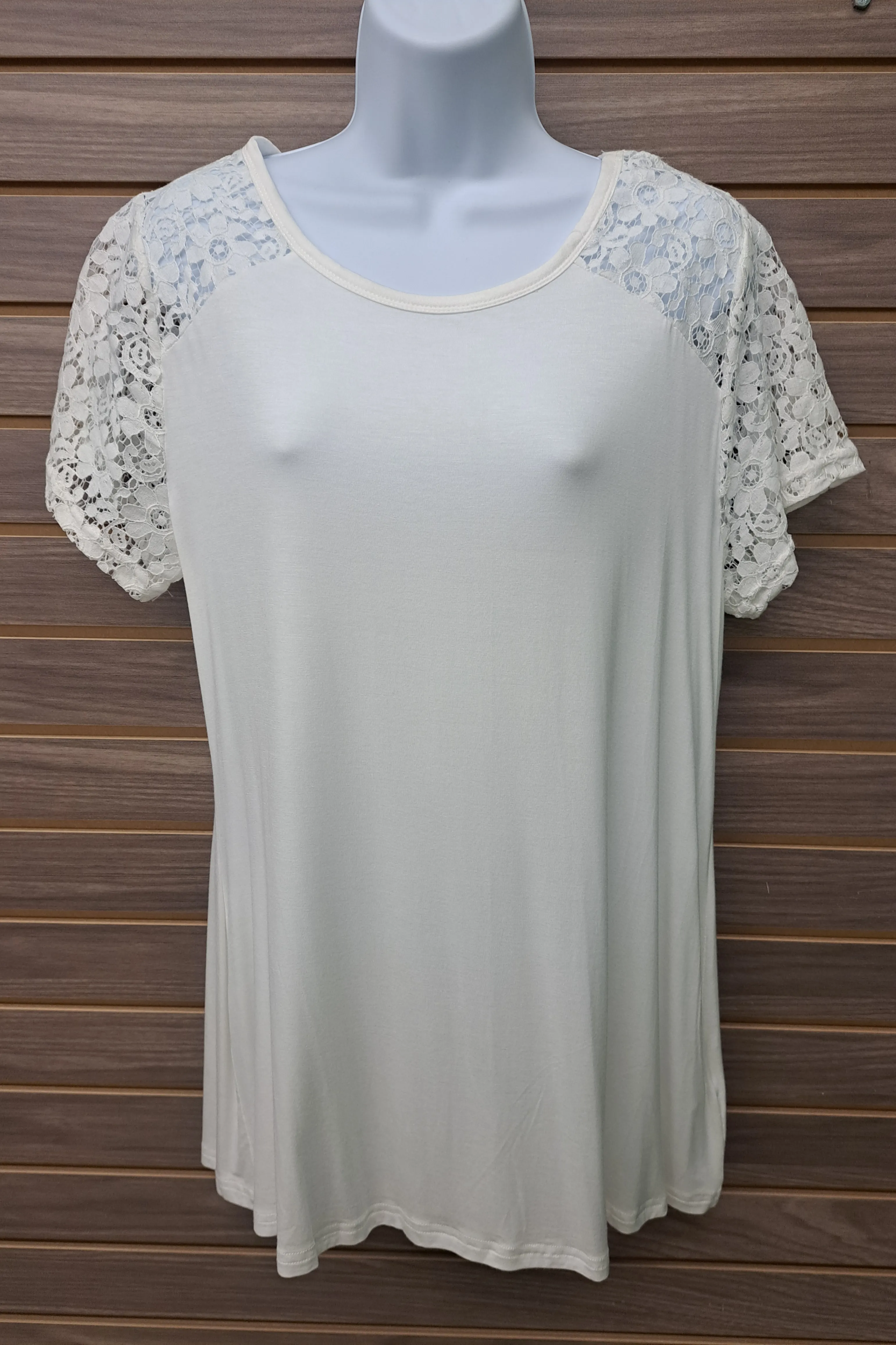 Lace plus top