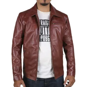 Leather Jackets Hub Mens Genuine Lambskin Leather Jacket (Black, Aviator Jacket) - 1801004