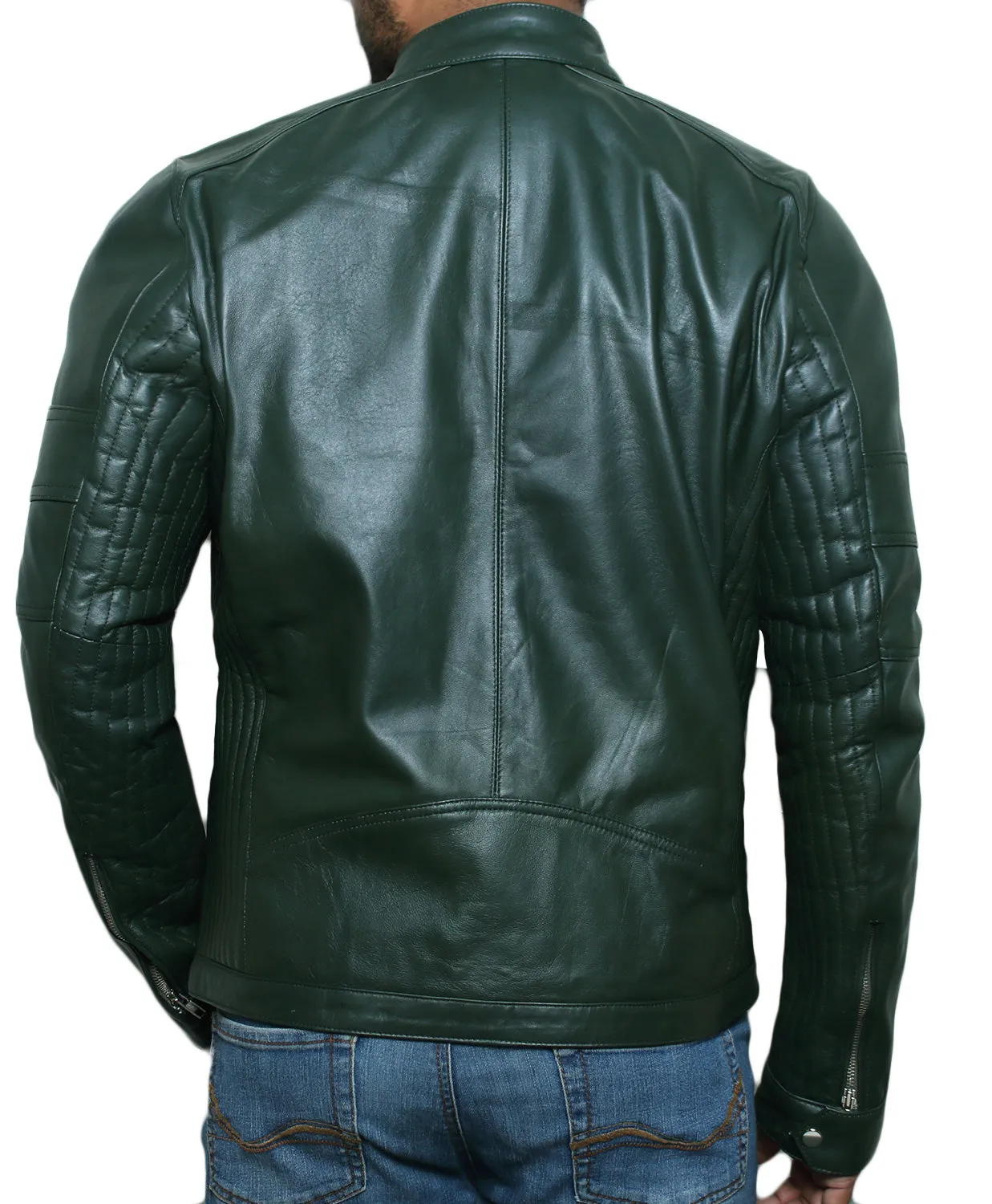 Leather Jackets Hub Mens Genuine Lambskin Leather Jacket (Black, Fencing Jacket) - 1501320