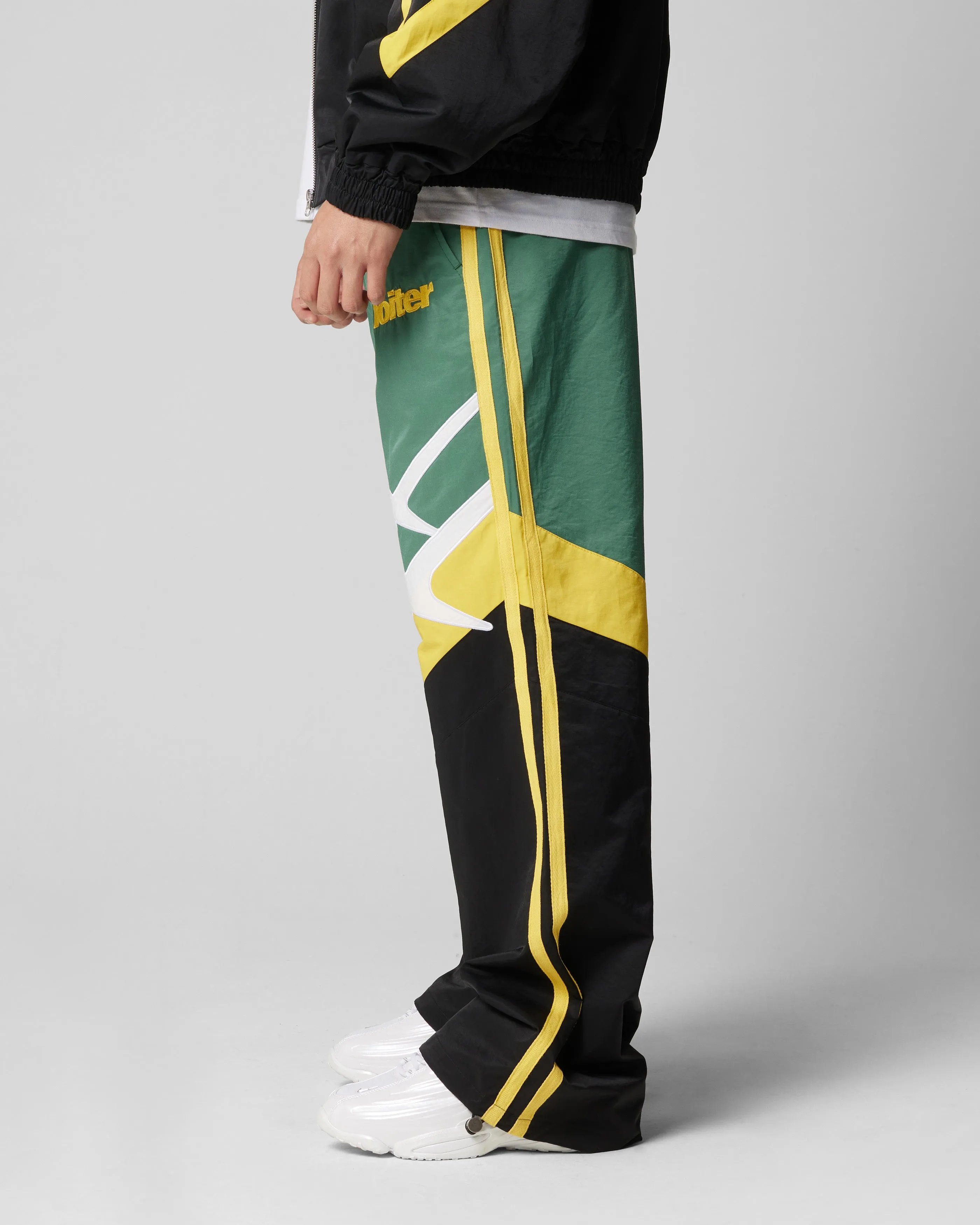 Loiter Hybrid Trackpants Green/Yellow