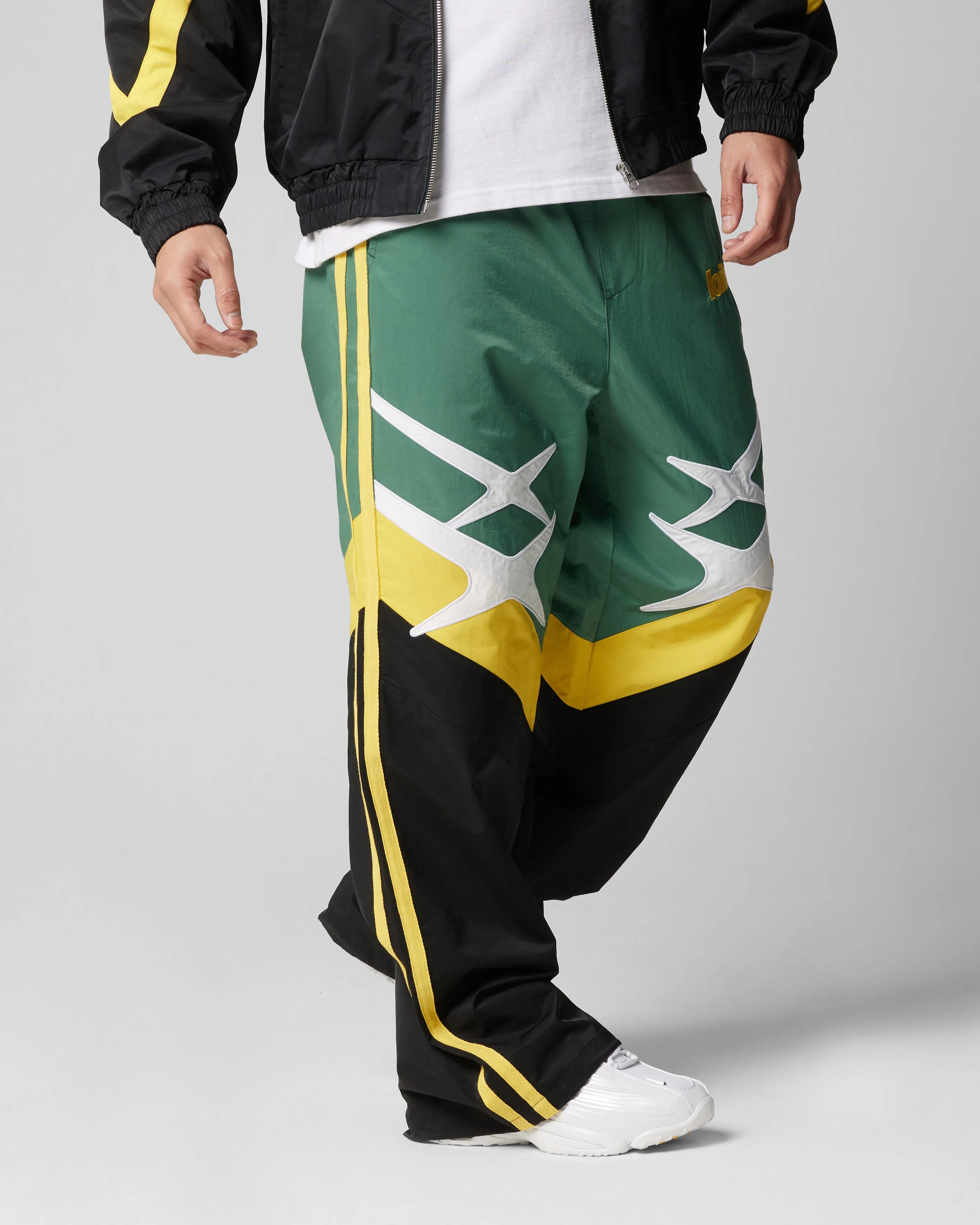 Loiter Hybrid Trackpants Green/Yellow