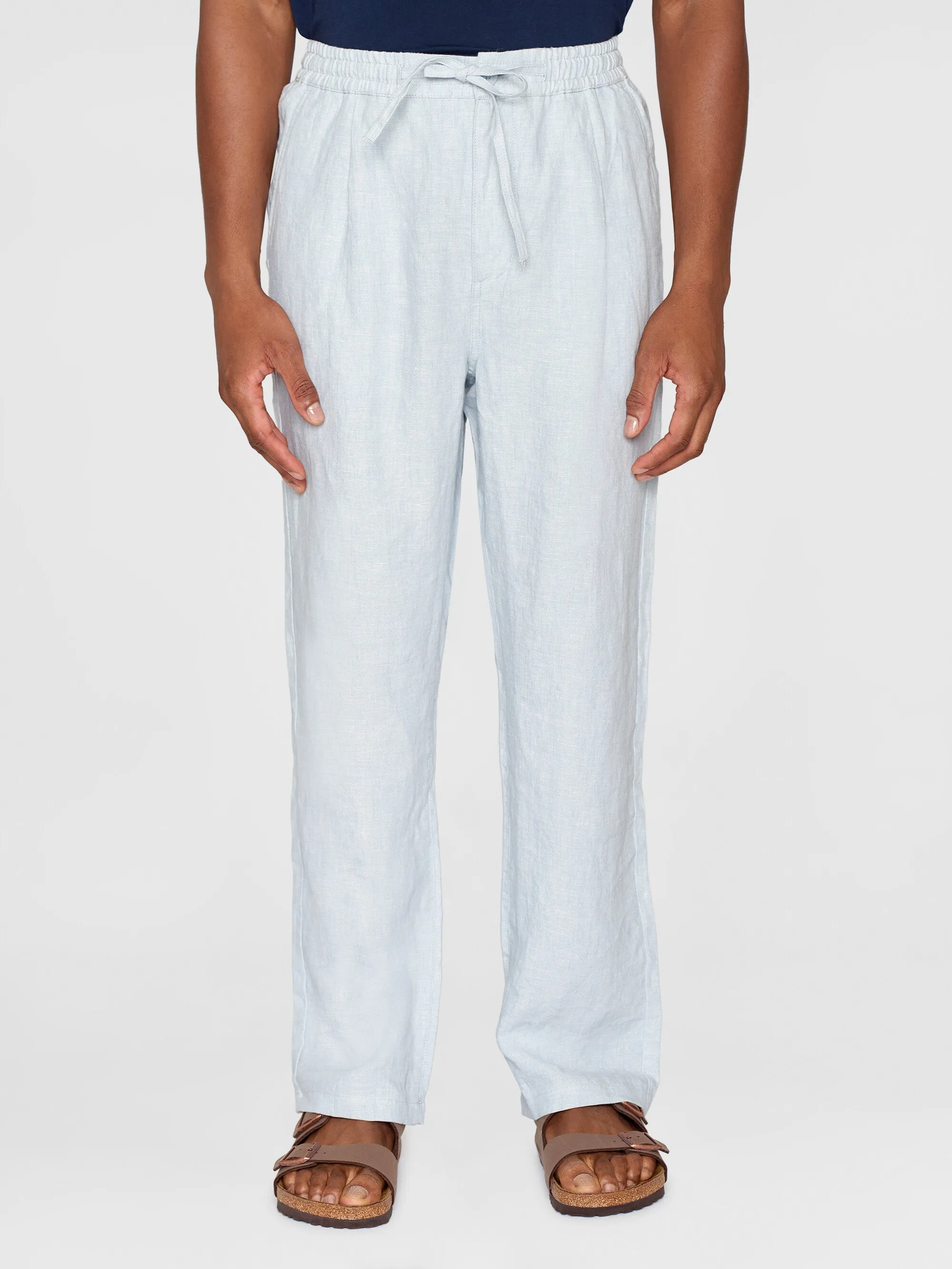 Loose linen pant - Dusk Blue