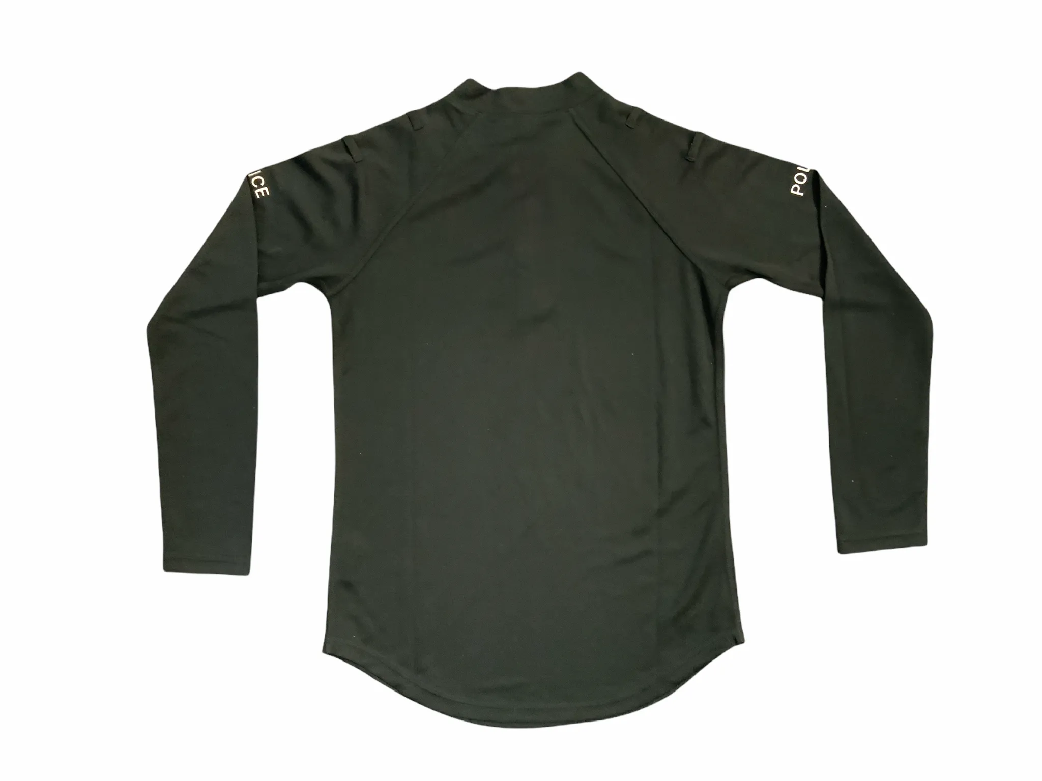 Male Black Police Branded As New Breathable Long Sleeve Wicking Shirt Top WKS18MAN