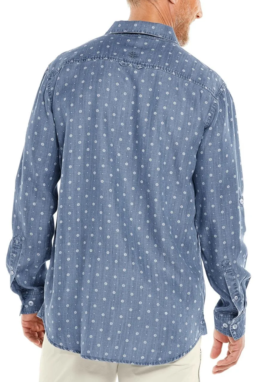 Men's Carson Chambray Shirt  |  Light Indigo Foulard