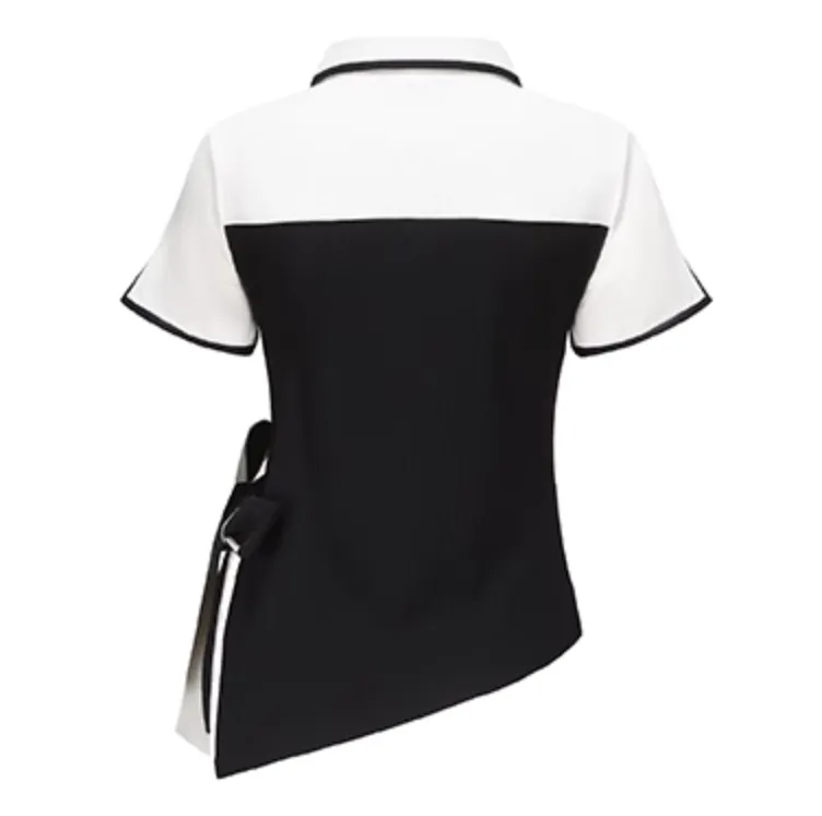 Monochrome Bowtie Golf Top