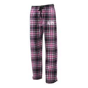 Pajama Pants - Pink/Black Plaid - AHS