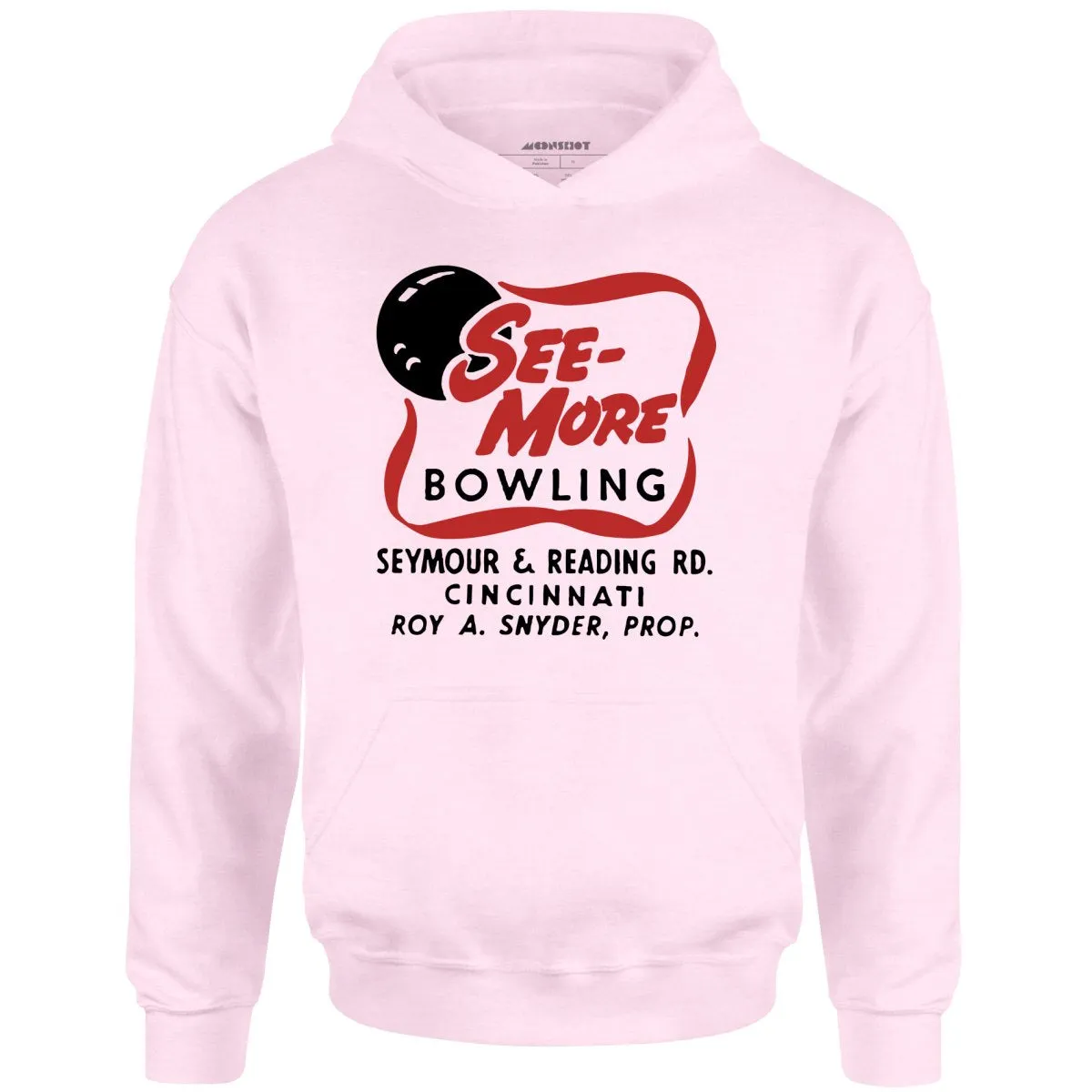 See-More Bowling - Cincinnati, OH - Vintage Bowling Alley - Unisex Hoodie