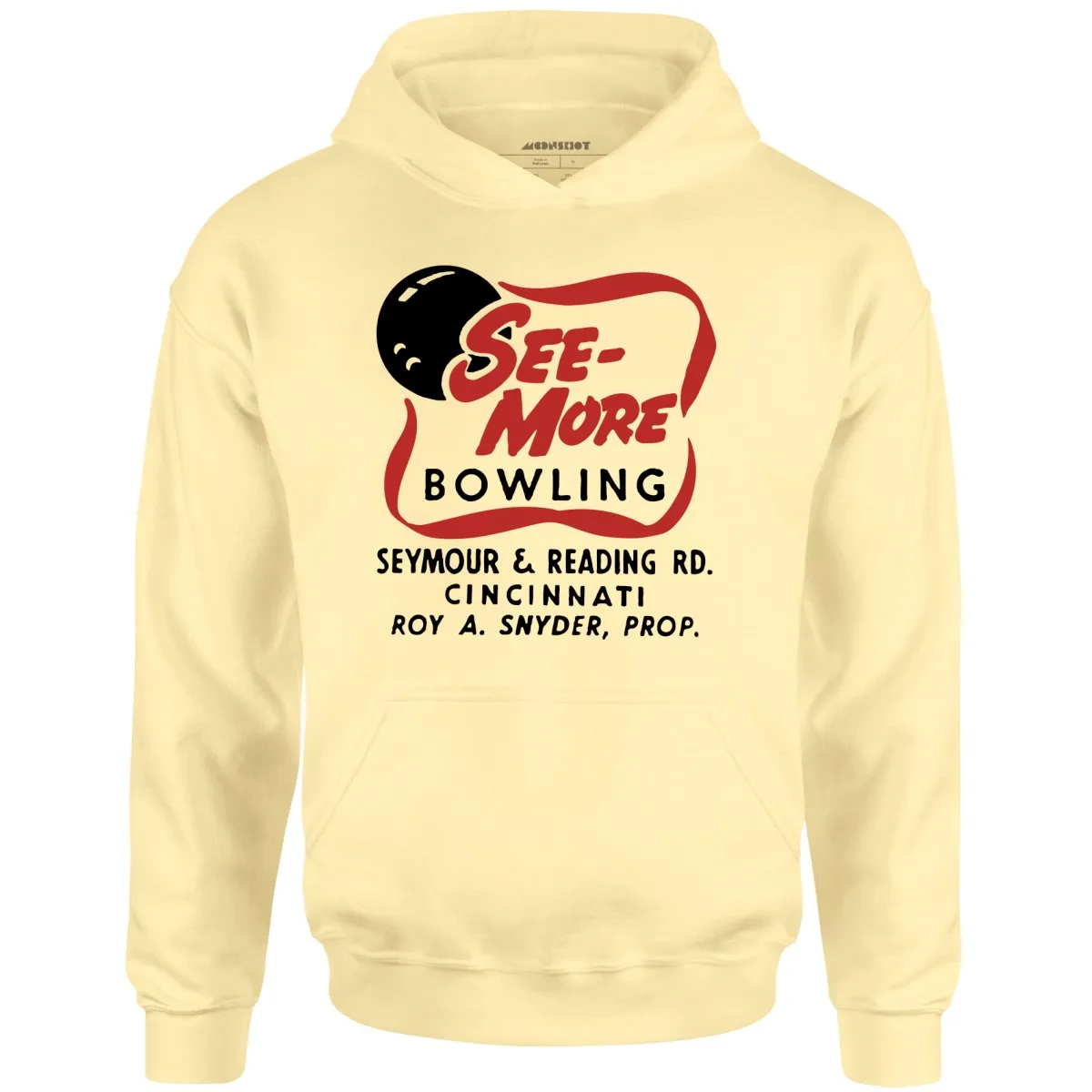 See-More Bowling - Cincinnati, OH - Vintage Bowling Alley - Unisex Hoodie