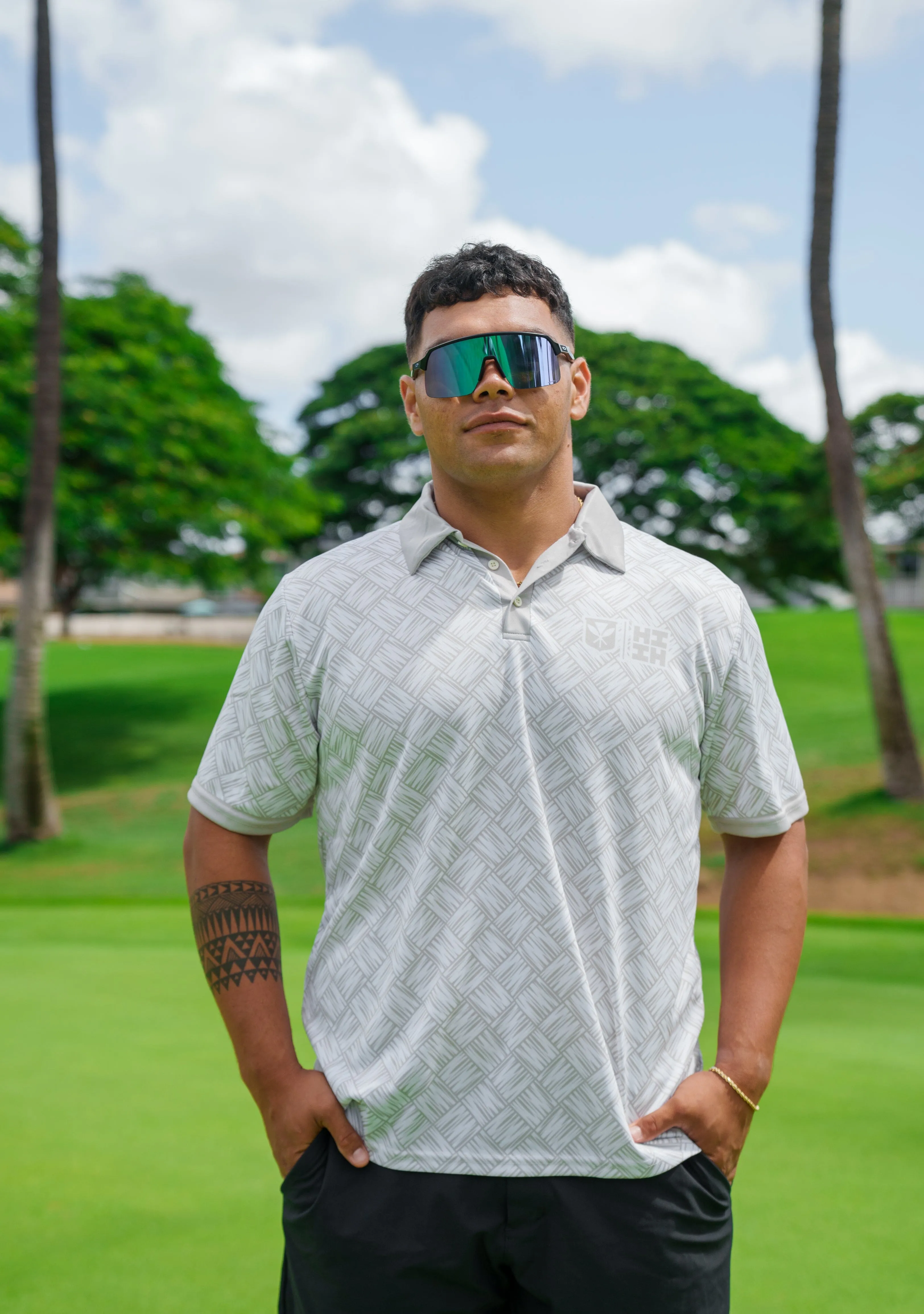 SOFT TAN LAUHALA GOLF SHIRT