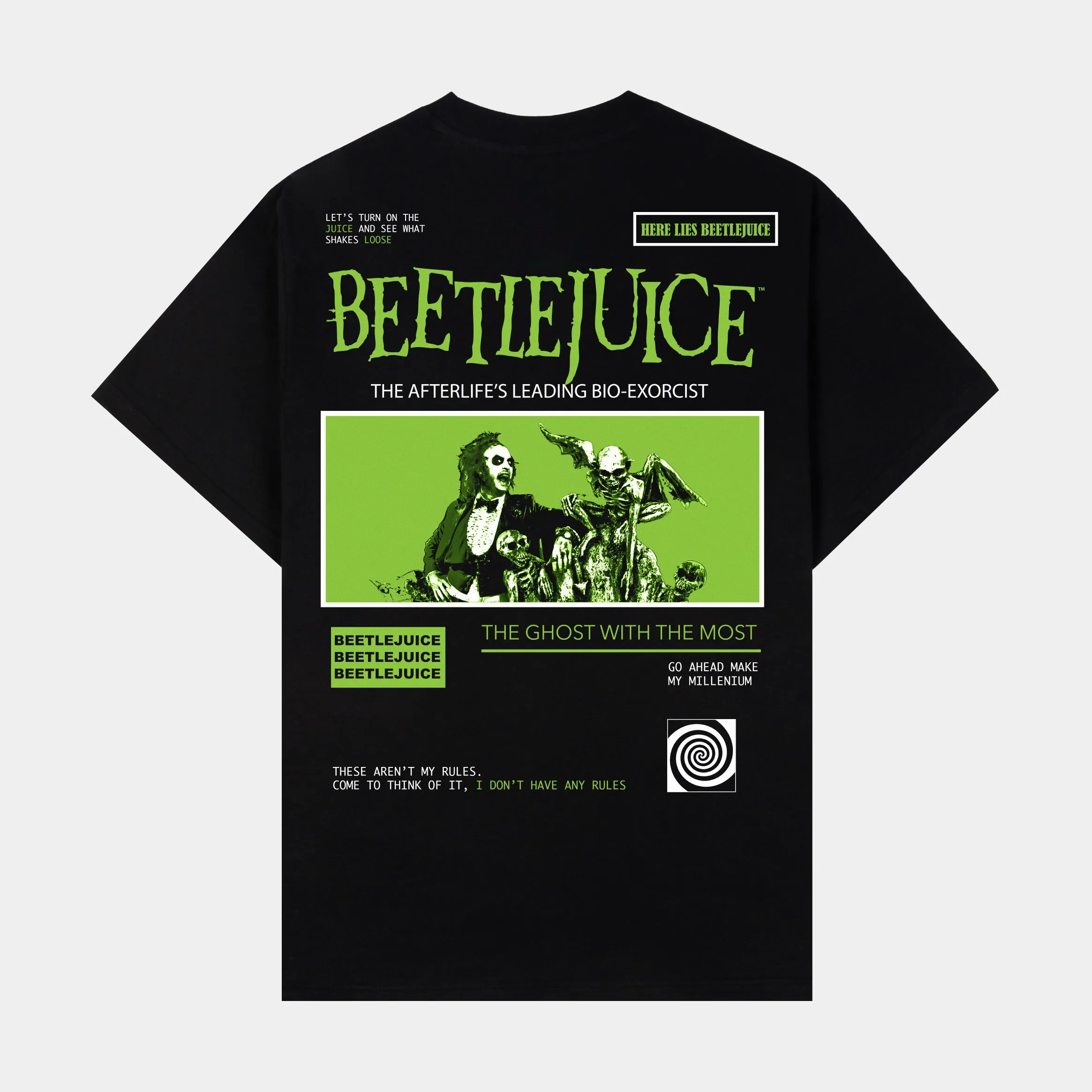 SP x Beetlejuice Showtime Mens Short Sleeve Shirt (Black/Green)