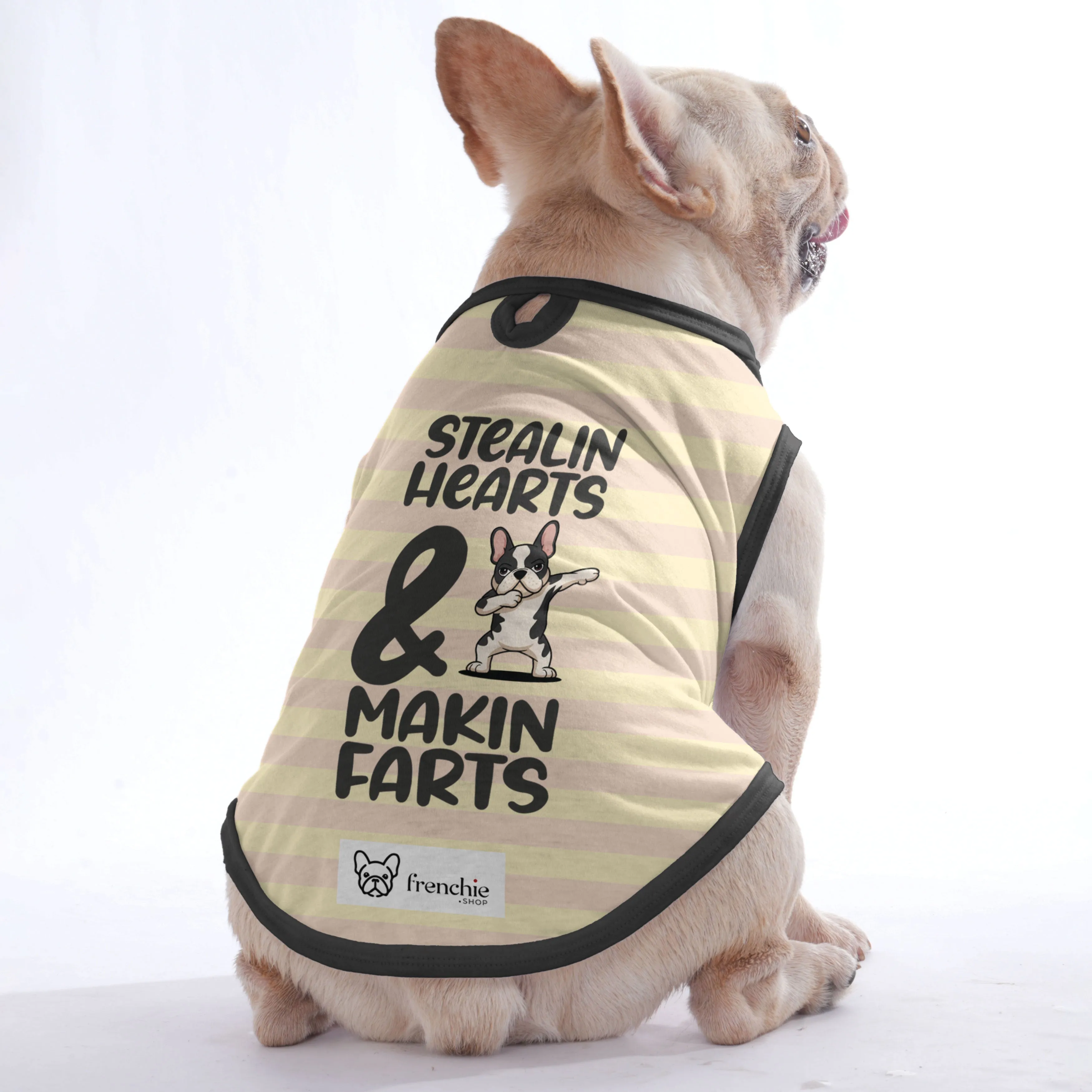 Stealin Hearts & Makin Farts - Shirt for Frenchies - Frenchie Shop Original