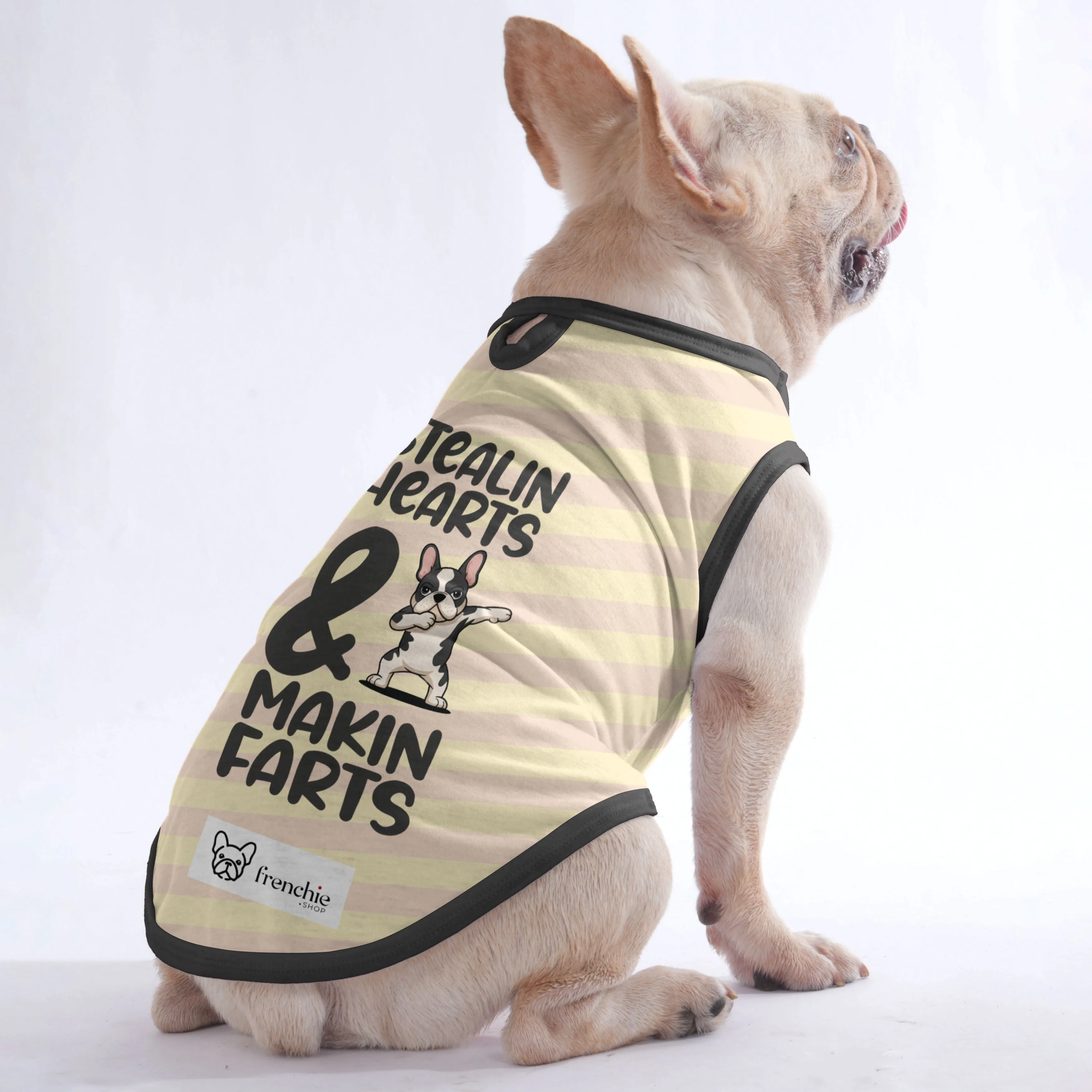 Stealin Hearts & Makin Farts - Shirt for Frenchies - Frenchie Shop Original