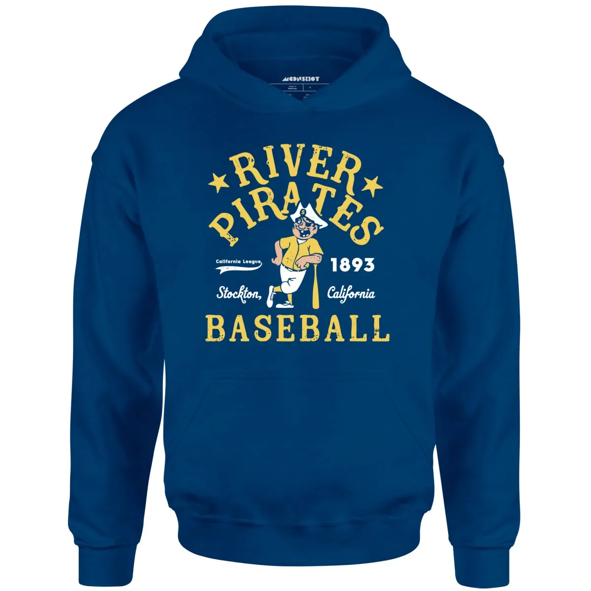 Stockton River Pirates - California - Vintage Defunct Baseball Teams - Unisex Hoodie