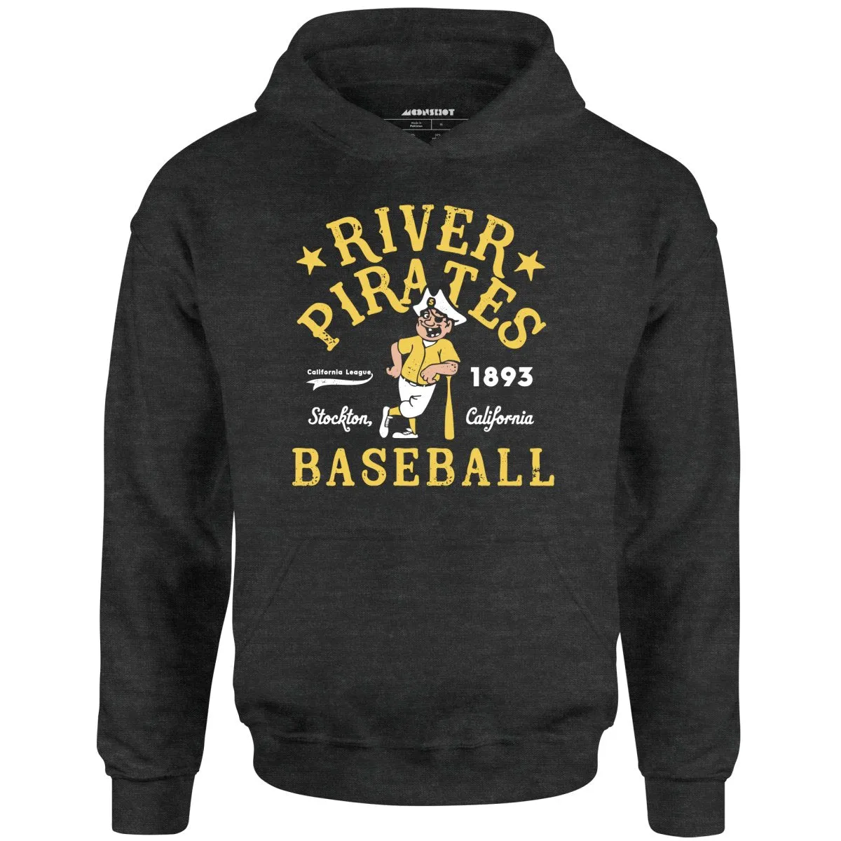 Stockton River Pirates - California - Vintage Defunct Baseball Teams - Unisex Hoodie