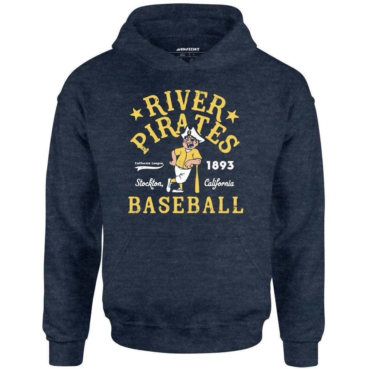 Stockton River Pirates - California - Vintage Defunct Baseball Teams - Unisex Hoodie