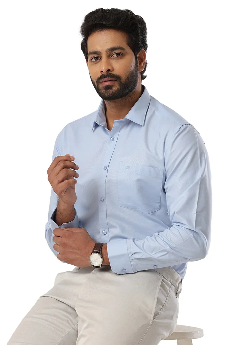 Super Soft - Blue Formal Shirts for Men | Ariser