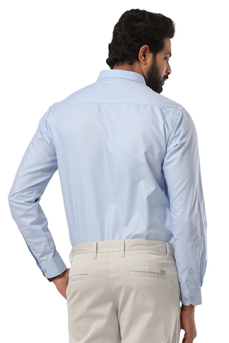 Super Soft - Blue Formal Shirts for Men | Ariser