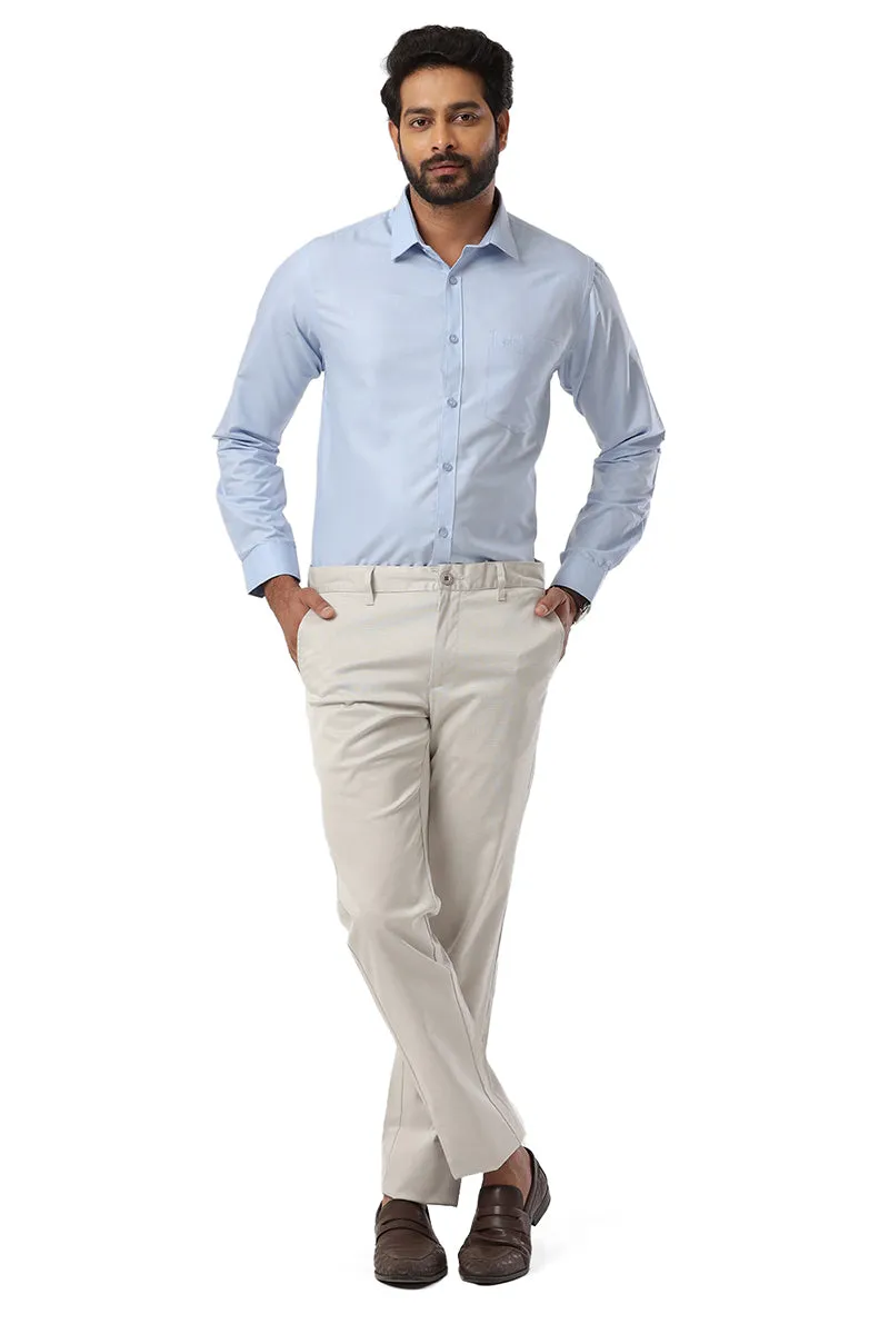 Super Soft - Blue Formal Shirts for Men | Ariser