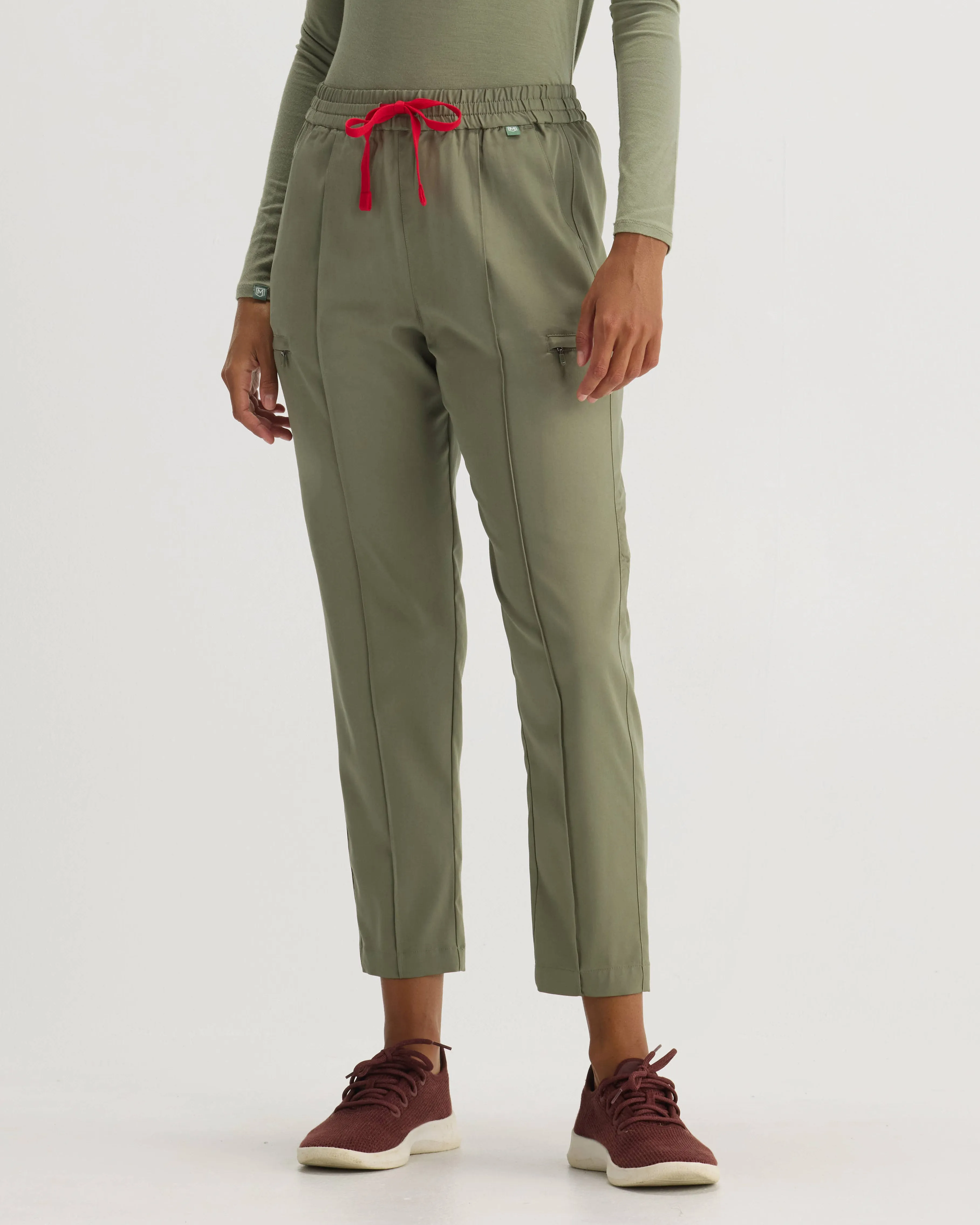 TENCEL™ Sicily‎ ‎ Pintuck Tapered Scrub Pants (Final Sale)