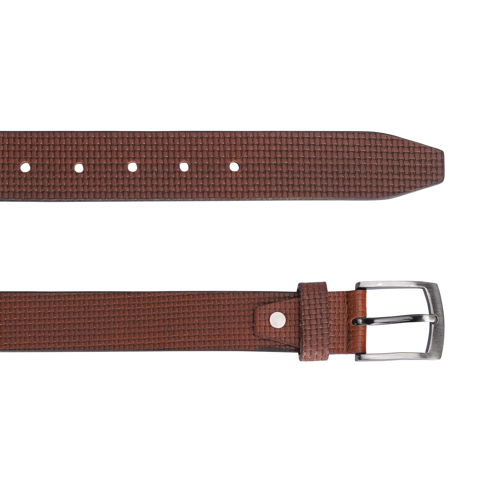 THE CLOWNFISH Men's Genuine Leather Belt -Tan (Size-36 inches)