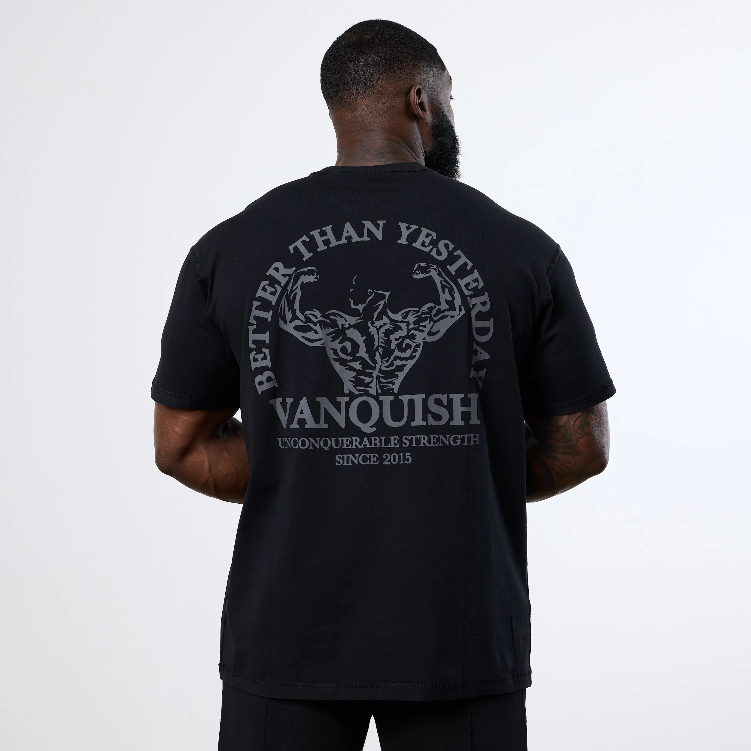 Vanquish Black Unconquerable Strength Oversized T Shirt