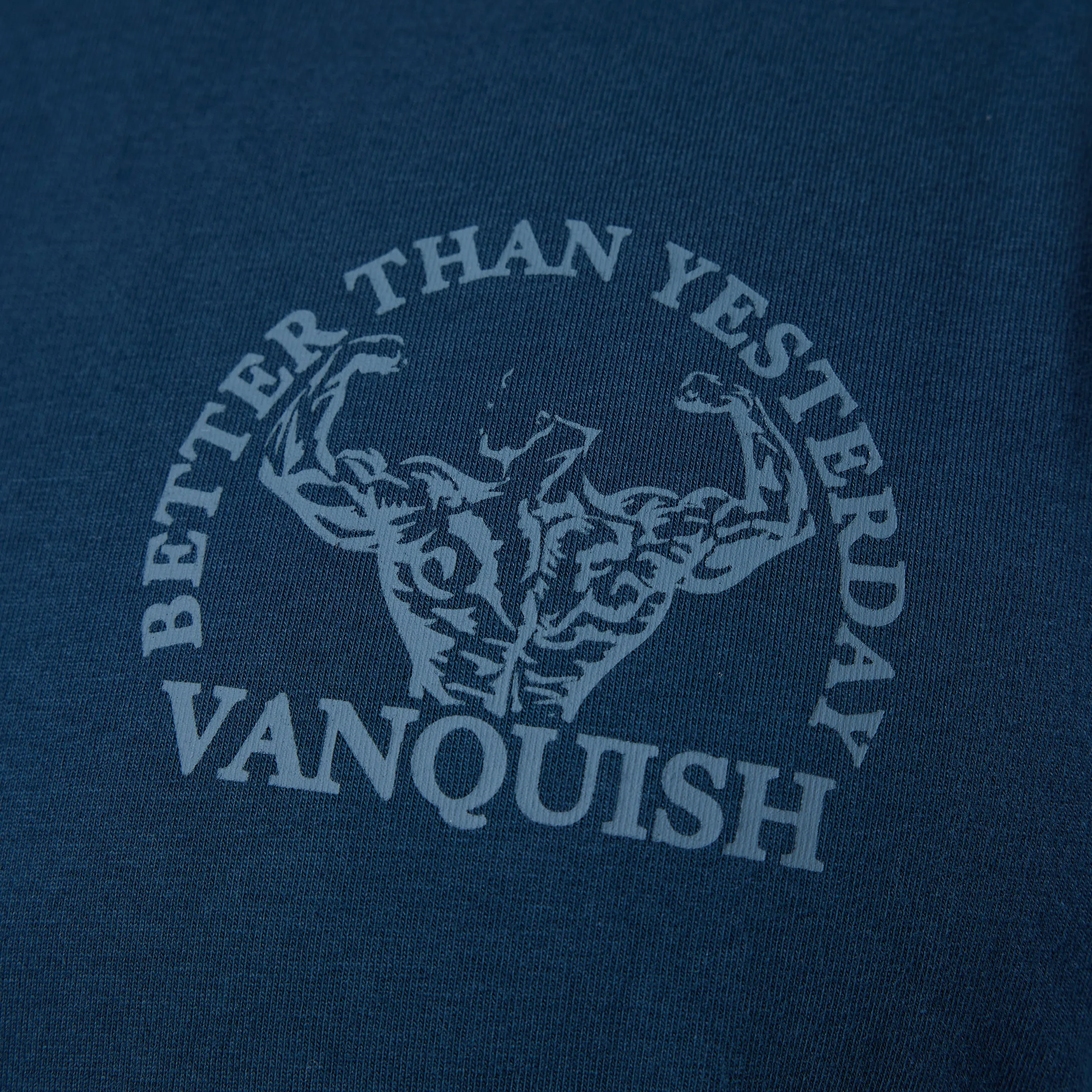 Vanquish Midnight Blue Unconquerable Strength Oversized T Shirt