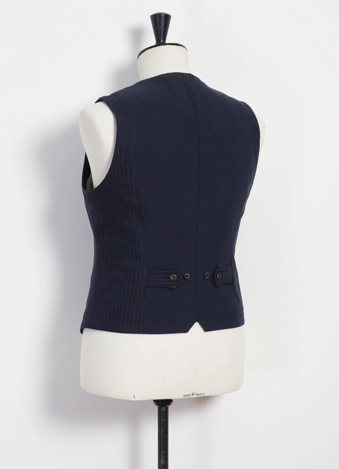 WILLIAM | Lapel Waistcoat | Blue Pin