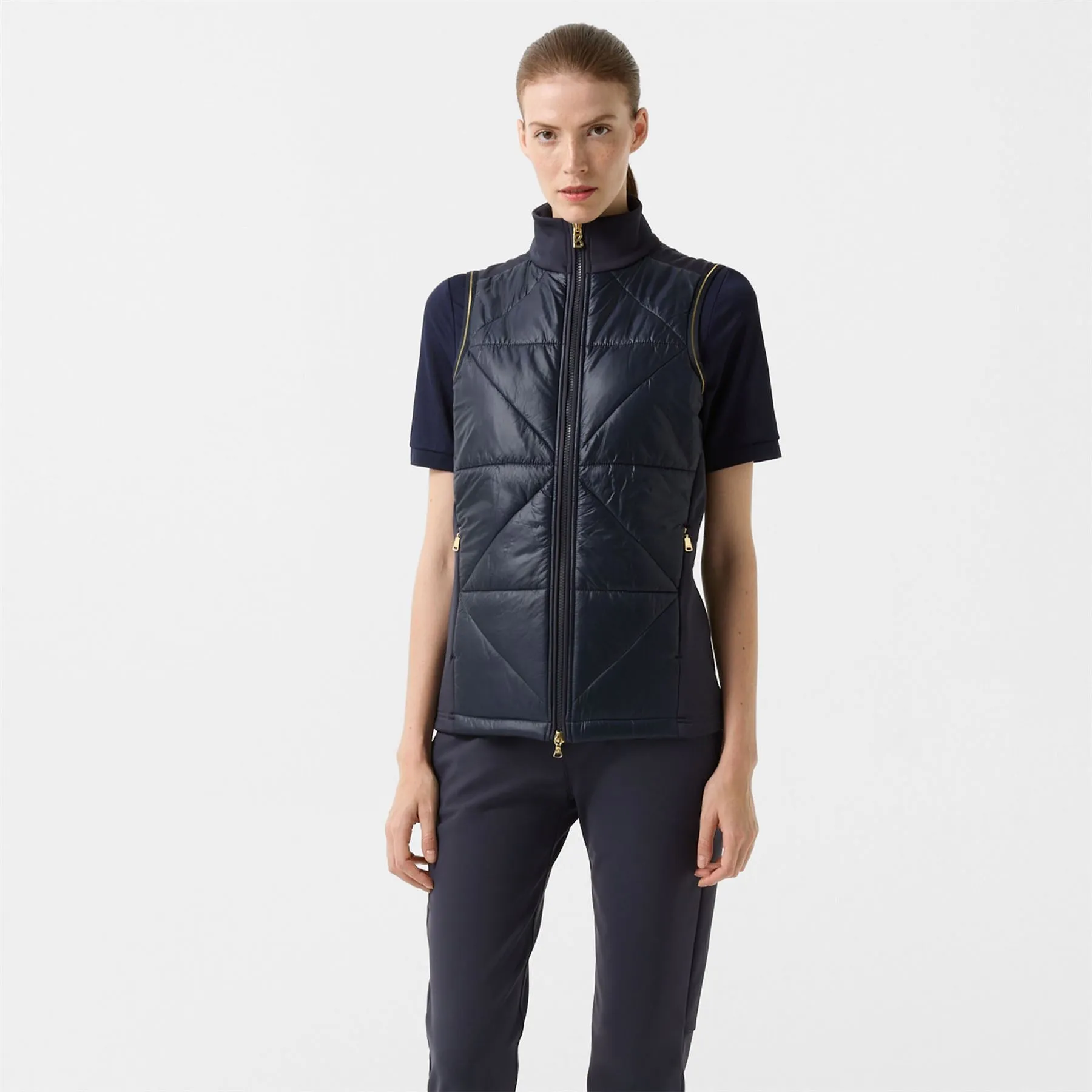 Womens Venya Powerstretch Hybrid Vest Navy - AW24