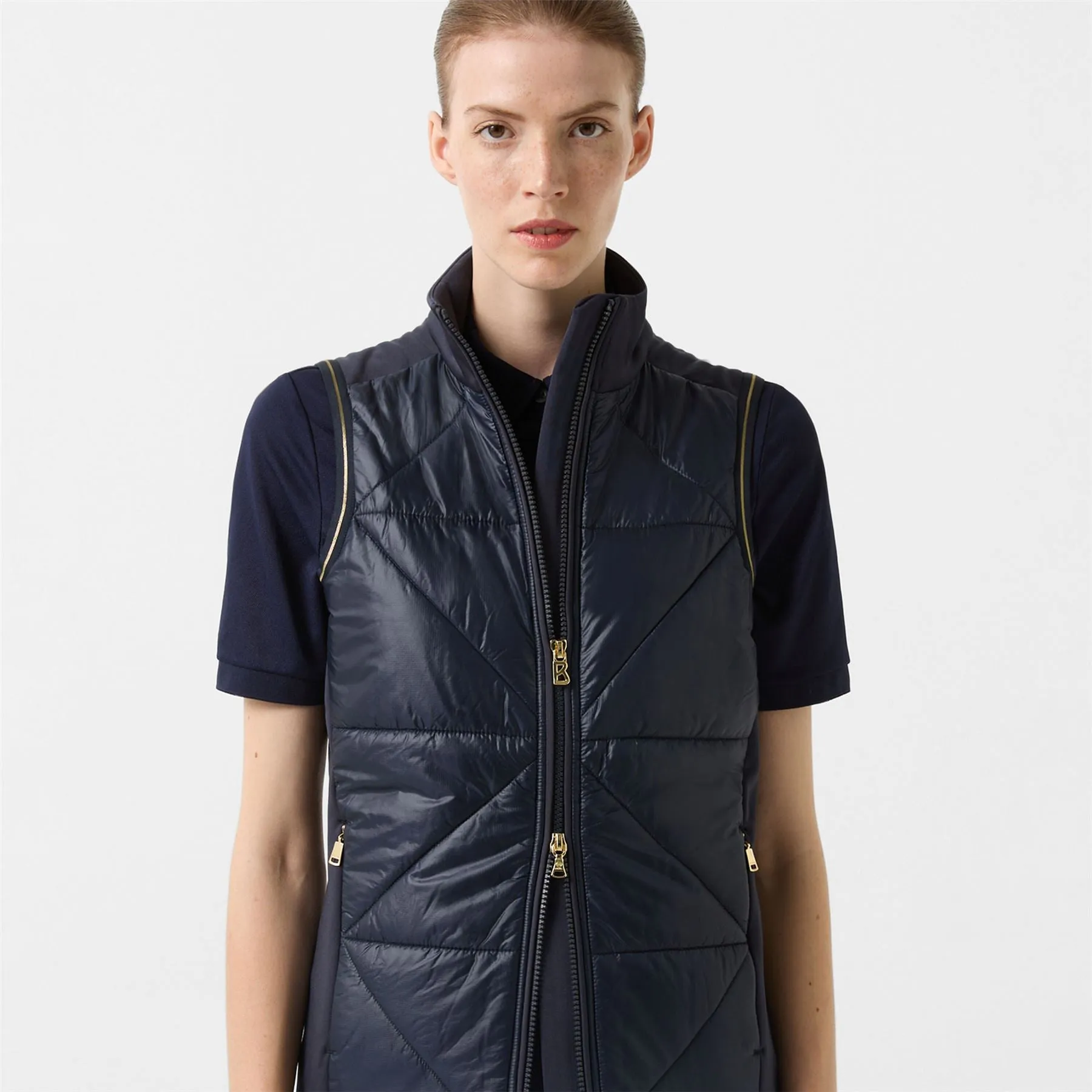 Womens Venya Powerstretch Hybrid Vest Navy - AW24